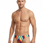 4 Pack Men's Low Rise Print U-Pouch Moisture Wicking Bikinis