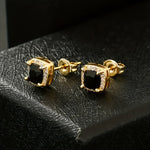Iced Chics Square Stud Zirconia Earrings