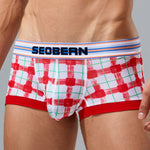 Men’s Relaxed Plaid U Pouch Trunks