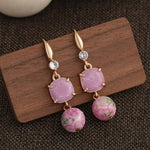 Trendy Mixed Texture Beads Earring