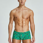 2 Pack Men's Breathable Cotton Printed Low-Rise Seamless Comfort Trunks