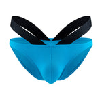 3-pack Men's Double-layer Pouch V-neck Double-waist Bikini