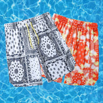 Men's Breathable Print Elastic Waist Beach Shorts