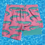 Men's Lightweight & Airy Quarter-Length Swim & Walk Quick-Dry Loose Fit Board Shorts