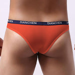 4 Pack Men's Sexy Comfortable Ice Silk Breathable Thong