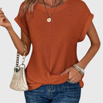 Isa™ | Elegant Blouse with Crew Neck