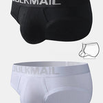 2 Pack Men's Sexy Cotton Support Contour Pouch Briefs