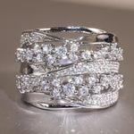 Luxury Crystal Layer Ring