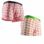 Couple 2 PCS Cotton Cartoon Breathable Underwear