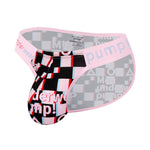 2 Pack Men's Breathable Alphabet-Print Expanded Pouch Briefs
