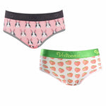 Couple 2 PCS Cotton Cartoon Breathable Underwear