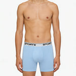 6 Pack Men's High-Rise Anti-Chafing Running Lightweight Boxer Briefs
