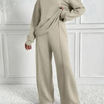 BETH™ - Casual Solid Color Sweatshirt & Pants Set for Outdoor Comfort