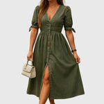 Jacqueline™ | Elegant Denim Dress