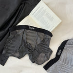 3 Pack Men's 10A Antibacterial Ultra Thin Ice Silk Naked Feel Trunks