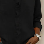 Susan | Blouse with Ruffles, V-Neck and Long Sleeves