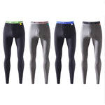 Men's Thermal Pants with Fleece Lining, Thickened Sports Base Layer Pants