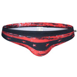 Mens Swimwear Printed Summer Swim Briefs