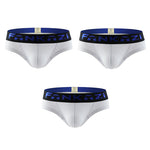 3 Pack Men's Striped U-Pouch Breathable Casual Briefs