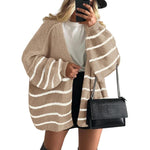 VERONIKA™ - Oversized Fit Lantern Sleeve Autumn Knit Cardigan