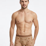 3 Pack Men's 3D Pouch Vintage Lace Jacquard Mulberry Silk Breathable Trunks