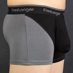 FreeLonger Men's Big Pouch Breathable Seamless Trunks