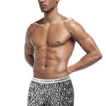4 Pack Men's Ice Silk Printed Comfy Waistband Stretch Fit Trunks