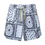 Men's Breathable Print Elastic Waist Beach Shorts