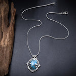 Vintage Blue Stone Necklace