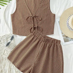 MOESHA™ - Chic Summer Sleeveless Vest and High-Waist Shorts Set