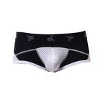 3 Pack Men's Nylon Mesh Breathable U-Pouch Trunks