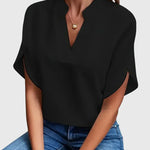 Beatrix™ | Soft and Elegant V-Neck Shirt