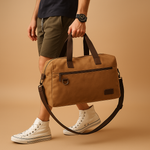 Canvas commuter shoulder bag | Nathan