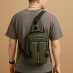 Casual anti-theft crossbody bag with hidden zippers | Damon
