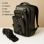 Casual anti-theft crossbody bag with hidden zippers | Damon