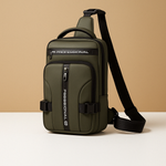 Casual anti-theft crossbody bag with hidden zippers | Damon