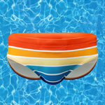 Men's Sexy Color Striped Swim Briefs