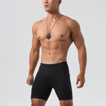 Men's Ultra-Stretch Sharkskin Ice Silk Compression Pants with Pocket
