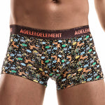 6 Pack Men's U Convex Modal Print Breathable Trunks