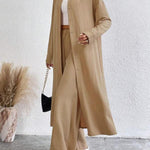 AIMIE™ - Cozy Long Sleeve Top & Wide Leg Trousers Set