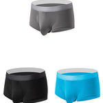 Men’s 3 Pack Fly Big Pouch Breathable Trunks
