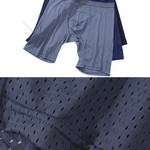 Men's Quick Dry Mesh Long Leg Boxer Briefs
