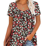 ROBIN | COZY TOP WITH SHORT SLEEVES & PRINT