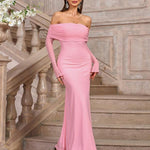DARCIE™ - Off Shoulder Ruched Sequin Bodycon Evening Gown