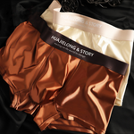 3 Pack Men's Solid-Color Breathable Trunks