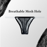2 Pack Men's Seamless Semi-Transparent Thongs