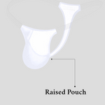 2 Pack Men's Seamless Semi-Transparent Thongs