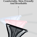2 Pack Men's Seamless Semi-Transparent Thongs