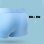 3 Pack Men's Ultra-thin Ice Silk Seamless Solid Trunks