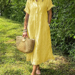 Phoebe | Striped Button-Up Dress